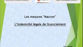 Comment calculer lindemnite légale de licenciement apres le 26 septembre 2017 [upl. by Natan]