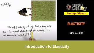 Class 11 Physics  Elasticity  1 Introduction to Elasticity  For JEE amp NEET [upl. by Berg542]