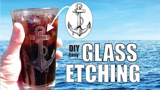 How to Etch Glass DIY Easy Glass Etching [upl. by Ellak386]