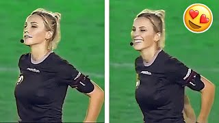 MOST BEAUTIFUL REFEREE IN WOMENS FOOTBALL ● Fernanda Colombo 😍 [upl. by Alema]