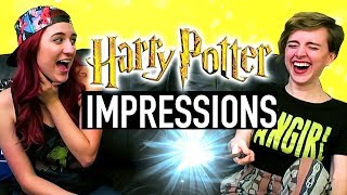 Harry Potter Impressions Challenge Spell Edition ft Brizzy Voices [upl. by Zullo]