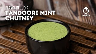 Tandoori Mint Chutney  Mint Dip for Tandoori Chicken  Mint Chutney  Cookd [upl. by Ettenawtna]