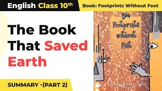 The Book That Saved Earth Summary Chapter 10  Class 10 English Chapter 10 [upl. by Bron]