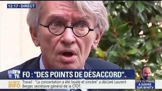 Ordonnances sur le travail  quotLa CFDT pense que la réforme nest pas à la hauteurquot [upl. by Rebmyt]