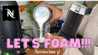 How To Foam Milk With Aeroccino 3 Make Coffee With Foam Tips amp Tricks  Easy Foamed Latte Recipe [upl. by Cruickshank682]