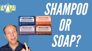 Bar Soap As Shampoo Dr Bronners Castile Soap [upl. by Pierro249]