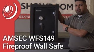 AMSEC WFS149 Fireproof Wall Safe Video [upl. by Noakes]