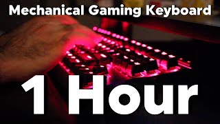 Cherry MX Red Switch Sound  1 Hour FAST Typing  ASMR Mechanical Keyboard [upl. by Neetsuj]