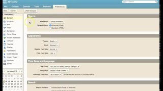 Zimbra Preferences  Display Name and Email Address [upl. by Annahsar159]