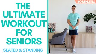 60Minute Senior Full Body Workout Seated amp Standing [upl. by Ott]