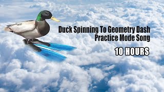 Duck Spinning To Geometry Dash Practice Mode Song 10 Hours [upl. by Irt]