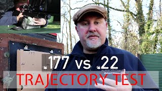 177 vs 22 Trajectory Test at 12ftlbs over 20 30 40 amp 50 Metres [upl. by Wilterdink344]