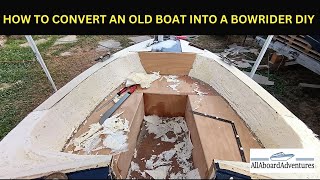 Boat conversion into Bowrider [upl. by Eelinnej]