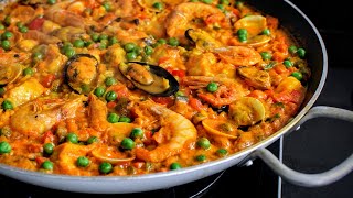 Easy PAELLA Seafood – Ulam Pinoy Recipes [upl. by Olimac]