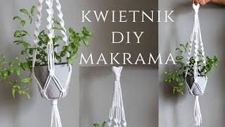 💜DIY PROSTY KWIETNIK ZE SZNURKA MAKRAMA 💜 EASY MAKRAMME PLANT HANGER [upl. by Vargas]