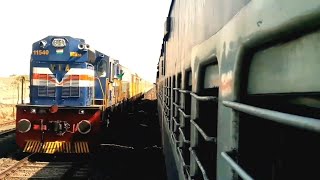 DIESEL AC DURONTO EXPRESS CROSSING OKHAVIRAMGAM LOCAL [upl. by Gnehc]