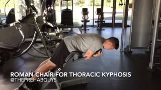 Roman chair exercise for thoracic kyphosis [upl. by Crenshaw]