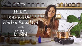 DIY  Herbal Facial Oil with Anima Mundi [upl. by Ahsyekat]