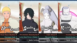 Naruto Storm 4 Road To BorutoAll CharactersCostumes And Stages Including All DLCNext Generations [upl. by Nhtanhoj]