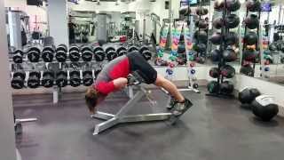 Roman Chair  Rounded Back  Hip Extension for Glutes [upl. by Ravilob129]