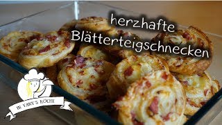 Herzhafte Blätterteigschnecken ruckzuck Partysnack [upl. by Eidnarb725]