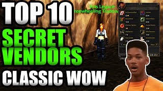 TOP 10 Secret Vendors In Classic WoW Vault of Secrets [upl. by Aiza79]