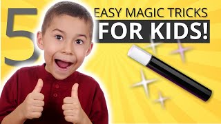 Learn Five Easy Magic Tricks for Kids  Vanish Money Levitation and More easymagictricksforkids [upl. by Aehcim]