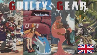 Guilty Gear Strive ENG DUB  All Character Taunts and Respects [upl. by Prichard205]