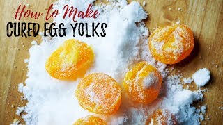 Cured Egg Yolk Recipe  How To Make Cured Egg Yolks [upl. by Halsted]