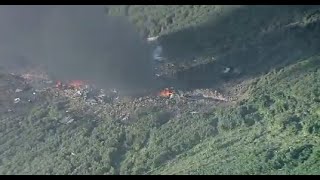 Aerials Fatal C130 Military Crash [upl. by Asselem]