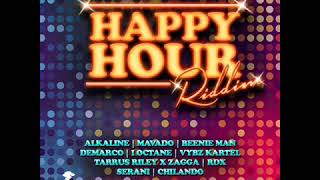 Happy Hour Riddim Official Mix Medley Audio Vybz kartel  March 2018 Refix [upl. by Duaner]