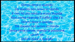 DOVE E QUANDO  Benji amp Fede Cover lyrics Ugo Rogo [upl. by Enyawad]