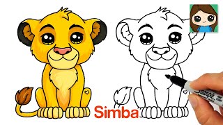 How to Draw Simba  The Lion King [upl. by Januisz]