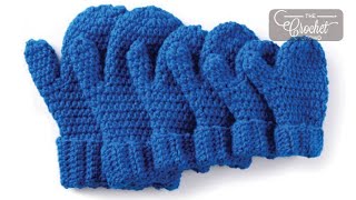 Easy Crochet Toddler Mittens [upl. by Halehs536]