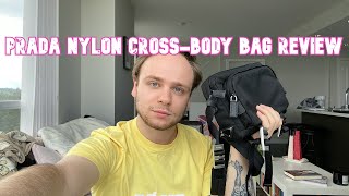 Prada CrossBody Nylon Messenger Bag Review  Best Mens Designer Bag [upl. by Anear16]