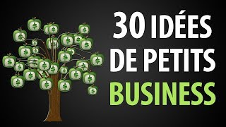 30 Idées de Petits Business Rentables avec Peu dInvestissement [upl. by Mlehliw]