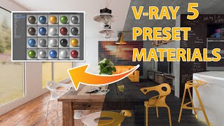 VRay 5 New Material Library And Preset Materials for 3Ds Max [upl. by Eitsrik]