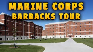 US Marine Barracks Tour Camp Lejeune NC Marine Life [upl. by Otsuj]