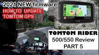 HOW TO UPDATE NEW FIRMWARE TOMTOM 500  550 GPS  PART 5 [upl. by Ortensia]