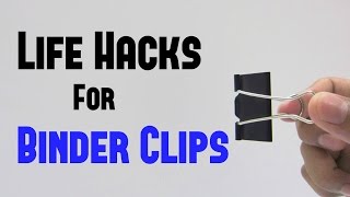 11 Binder Clips Life Hacks you can do it yourself DIY [upl. by Yl]