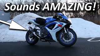 Suzuki GSXR600 Yoshimura TRC Full Exhaust BEST SOUNDING [upl. by Attelra]