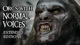 Orcs and Urukhai With Normal Voices  Extended Editions HD [upl. by Rogozen]