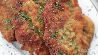 Authentic Italian Chicken Milanese Recipe  Pan Fried Chicken Cutlets [upl. by Aliel]