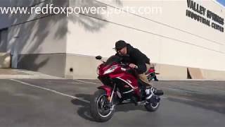 Red Fox Powersports Review 50cc SST Sports Motorcycle [upl. by Aikan]