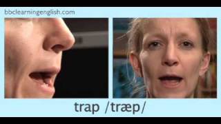 English Pronunciation 👄 Short Vowel  æ  ‘trap’ ‘stamp’ amp ‘back’ [upl. by Murat]