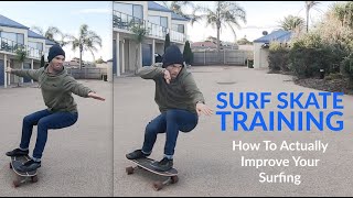 SURF SKATE Tutorial  How To IMPROVE Your Surfing [upl. by Cyna392]