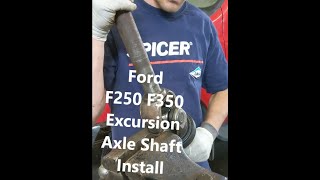 How To Install Axle shaft Vacuum And Dust Seal On Ford F250 F350 Excursion Superduty 19992004 [upl. by Declan]