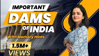 Important Dams of India  Dams In India Tricks In Hindi  Parcham Classes Geography by Richa Maam [upl. by Niwre]