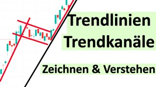 Trendlinien und Trendkanäle zeichnen und verstehen mit Tradingview  Tutorial [upl. by Jegger933]