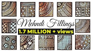 Mehndi for Beginners  Basic Mehndi Filling Patterns  Mehndi Tutorials  Letstute [upl. by Relly492]